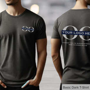 Business Logotyp Heather Grått T Shirt