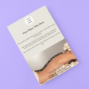 Business Logotyp l Marknadsföring Beauty Salon Spa Flygblad