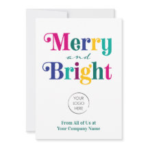 Business Logotyp Merry & Bright Helgdag - jul