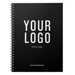 Business Logotyp Minimal Black and White-kampanj Anteckningsbok