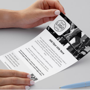Business Logotyp - minimalistisk, enkel svart vit Flygblad