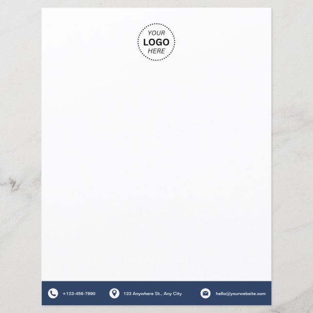 Business Logotyp Modern Minimalist Letterhead (Framsida)