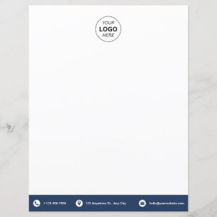 Business Logotyp Modern Minimalist Letterhead
