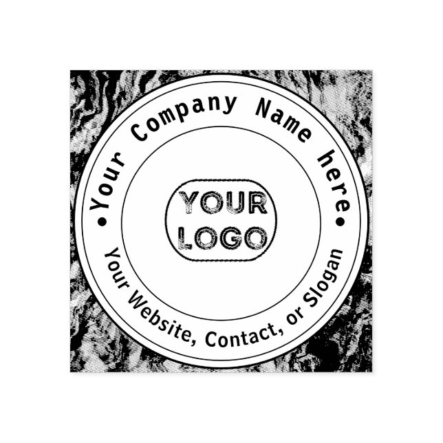 Business Logotyp Namn Anpassningsbar Stämpel (Tryck)