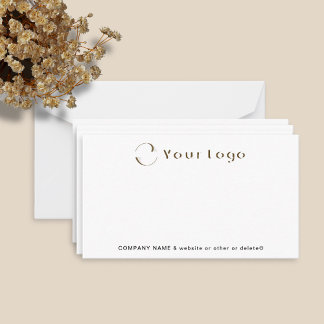 Business logotyp Namn Minimal Company White Anpass Anteckningskort