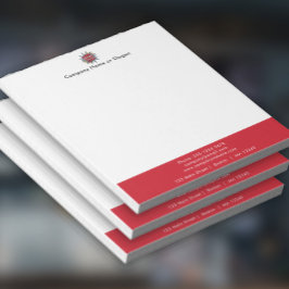 Business Logotyp och Adress Upload Anteckningsblock