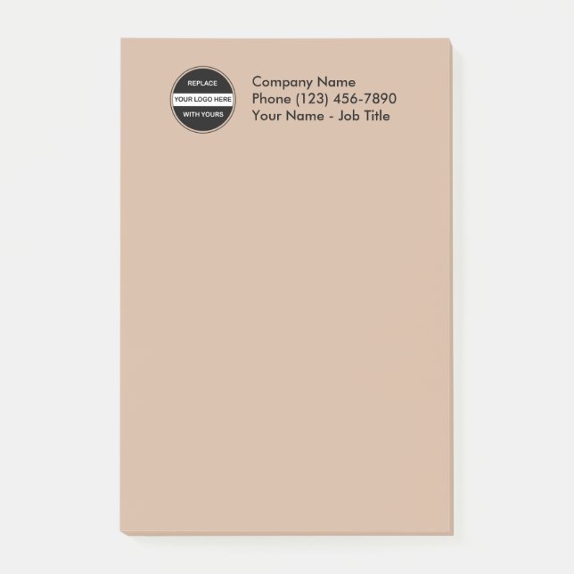 Business Logotyp Office - anteckningar Post-it Block (Framsida)