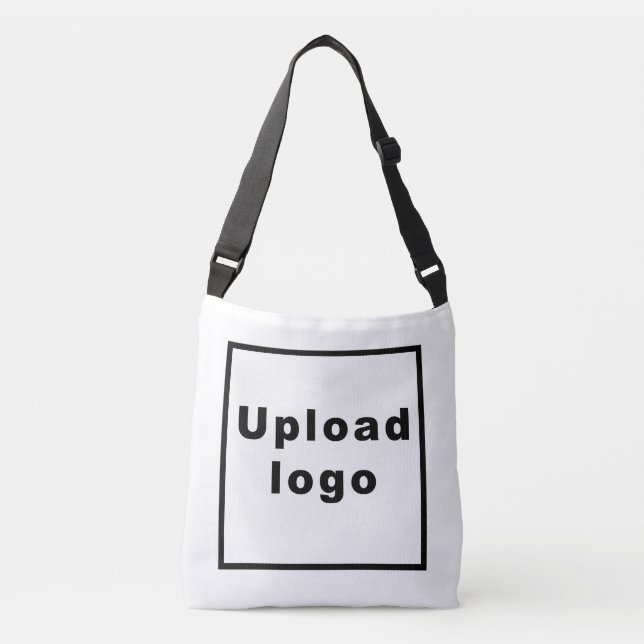 Business Logotyp on White Crossbody Bag Axelväska (Framsida)