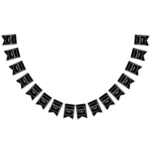 Business Logotyp på Black Swallowtail Bunting Bann Vimplar
