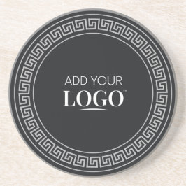 Business Logotyp Promoted Branded Company Round Underlägg