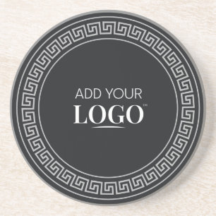 Business Logotyp Promoted Branded Company Round Underlägg