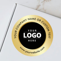 Business Logotyp Promotional Black Guld Shipping