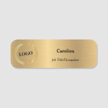 Business Logotyp Promotional Company Guld