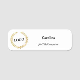 Business Logotyp Promotional Company Namnbricka