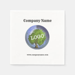 Business Logotyp Promotional Company Pappersservett