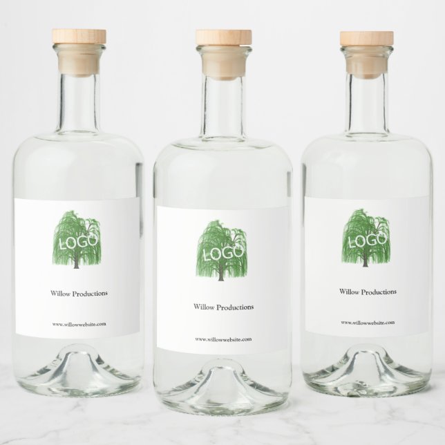 Business Logotyp Promotional Company Spritflaskor Etikett (Flaskor)