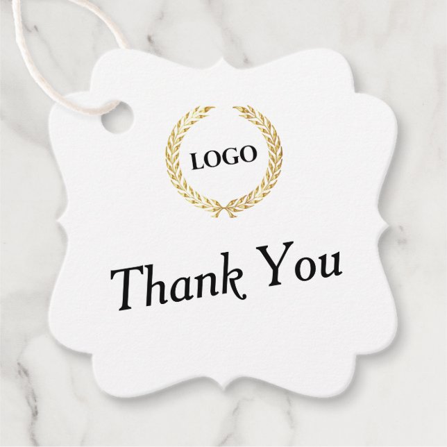 Business Logotyp Promotional Company Tack Gåvor Etiketter (Framsida)