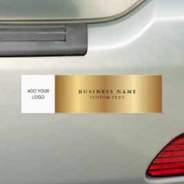 Business Logotyp Promotional Metallic Guld Bildekal