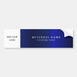 Business Logotyp Promotional Navy Blue Metallic Bildekal