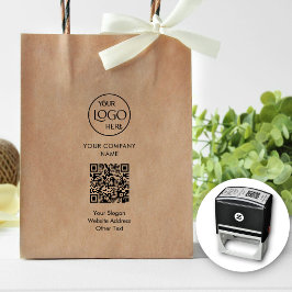 Business Logotyp QR Code Company Promotive Modern Självfärgande Stämpel