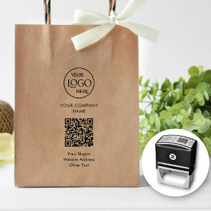 Business Logotyp QR Code Company Promotive Modern Självfärgande Stämpel