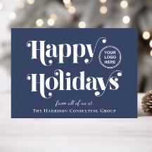 Business Logotyp QR-kod Blå julfirma