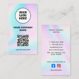 Business Logotyp QR-kod Social Media Holophy Visitkort