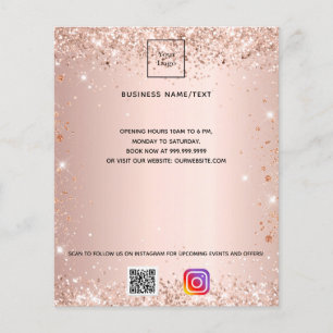 Business logotyp qr-kodinstagram ro Flygblad