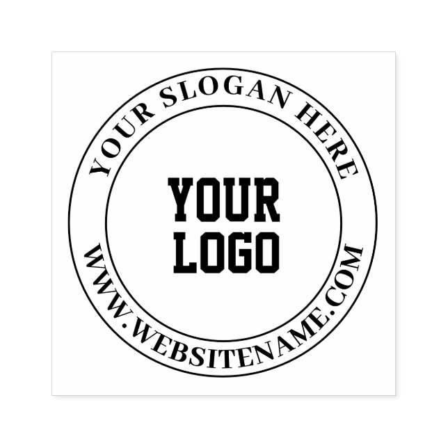 Business Logotyp Rubber Frimärke - Anpassningsbar  Stämpel (Tryck)