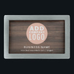 Business Logotyp Rustic Company Anpassningsbar Pro<br><div class="desc">Modern, högtidlig, minimal, rustik Bälte-buckel för att lägga till din logotyp, namn och webbplats eller bara företaget namn. Ändra enkelt typsnitt eller färg genom att använda "Design Verktyg" som är kapslat under "Anpassa"-knappen. Det finns inget minsta orderkrav och ingen konfigurationsavgift. Beställ så många eller så färre som ditt företag kräver...</div>