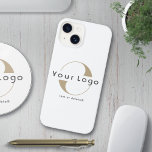 Business logotyp Simple Clean Minimal Brand White<br><div class="desc">Personlig iphone case med en enkel minimidesign. Lägg till logotyp och text.</div>