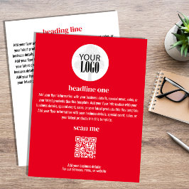 Business Logotyp Simple Minimalist Red Flyer