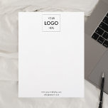 Business Logotyp Simple Professionell Letterhead Brevhuvud<br><div class="desc">Lägg till logotypen.</div>