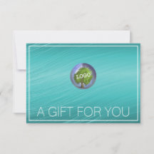 Business Logotyp Teal Gift-certifikat