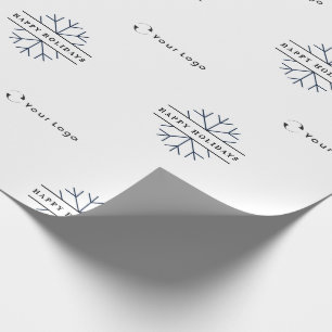 Business Logotyp White jul Snowflake LP Presentpapper