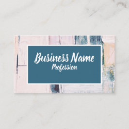 Business Marknadsföring abstrakt teal Visitkort