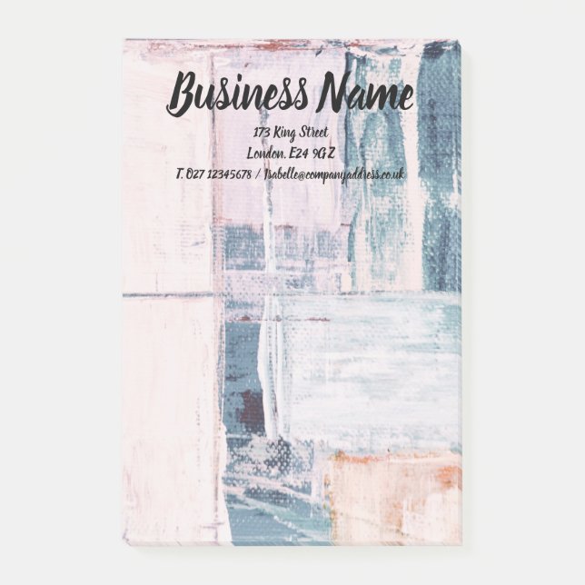 Business Marknadsföring anpassningsbar personlig Post-it Block (Framsida)