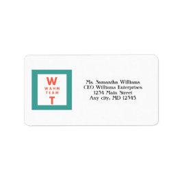 Business Marknadsföring Branding Add Your Logotyp Adressetikett