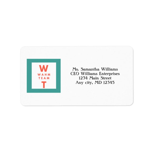 Business Marknadsföring Branding Add Your Logotyp Adressetikett (Framsidan)
