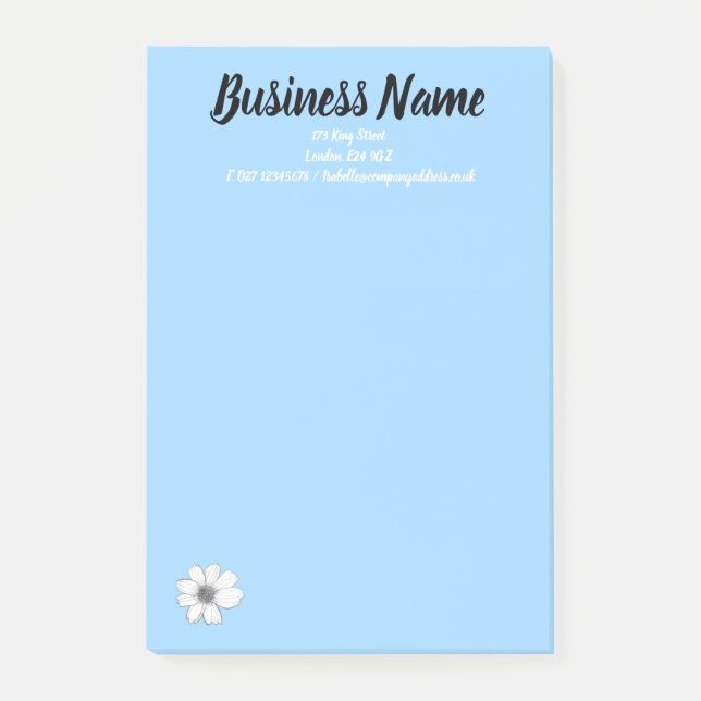 Business Marknadsföring Item personlig Blue Post-it Block (Framsida)