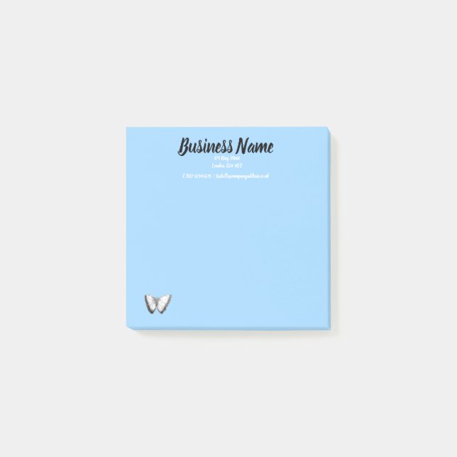 Business Marknadsföring Item personlig blue Post-it Block (Framsida)