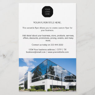 Business Marknadsföring Modern Minimalist Photo Lo Flygblad