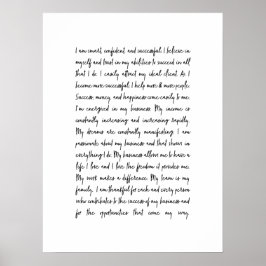 Business Mindset Office Mantra Poster