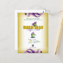 Business Mixer Mardi Gras QR-kodinbjudan