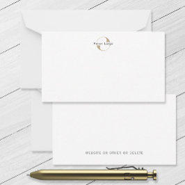 Business Modern Logotyp Clean Minimal Company Whit Anteckningskort
