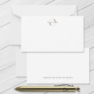 Business Modern Logotyp Clean Minimal Company Whit Anteckningskort