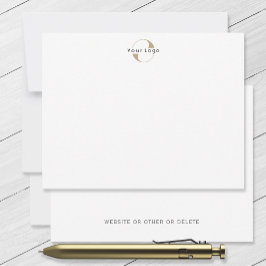 Business Modern Logotyp Clean Minimal Company Whit Anteckningskort