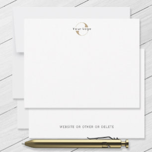 Business Modern Logotyp Clean Minimal Company Whit Anteckningskort