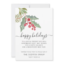 Business Modern Script Holly Berry