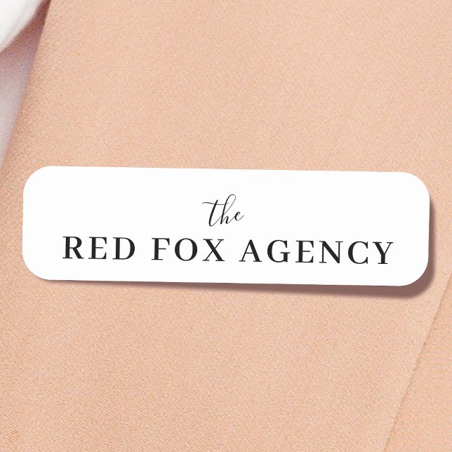 Business Namn | Branded Company Namnbricka (Skapare uppladdad)